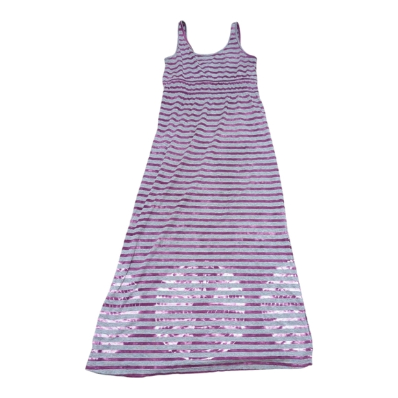 PrAna Adrienne Striped Purple Knit Tank Maxi Dress Women's XS - Picture 1 of 7